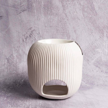 Αρωματιστής Scentchips Οβάλ Λευκός Μεγάλος με Επίστρωση Πορσελάνης 850148